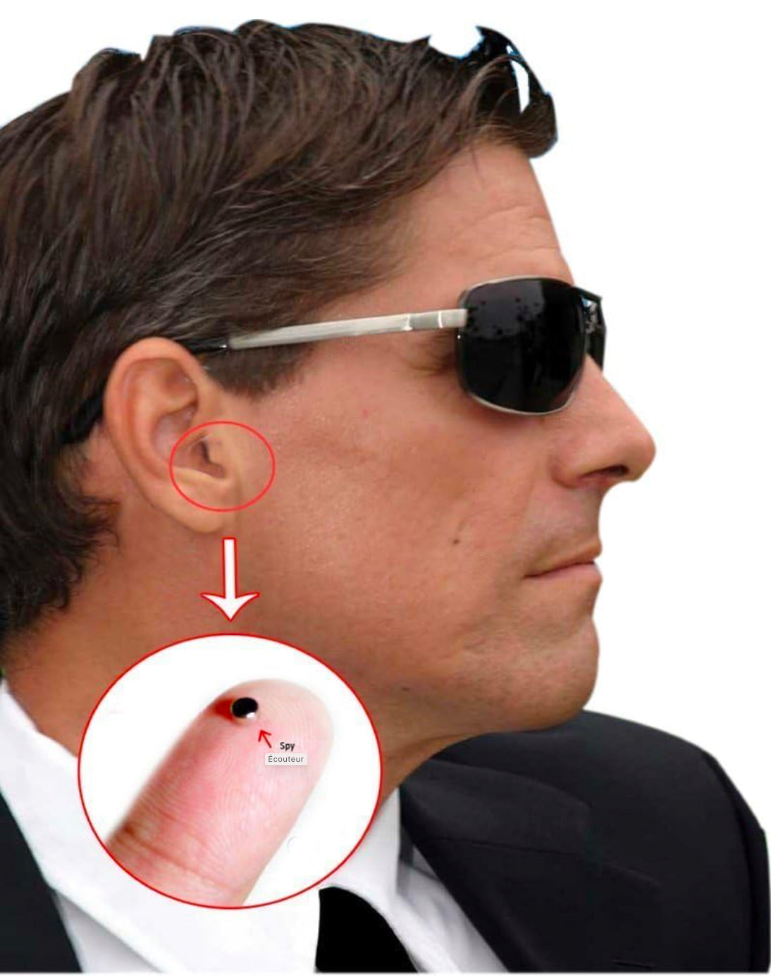 Mini écouteur espion écouteur invisible tricheur écouteur couvert pour téléphone portable