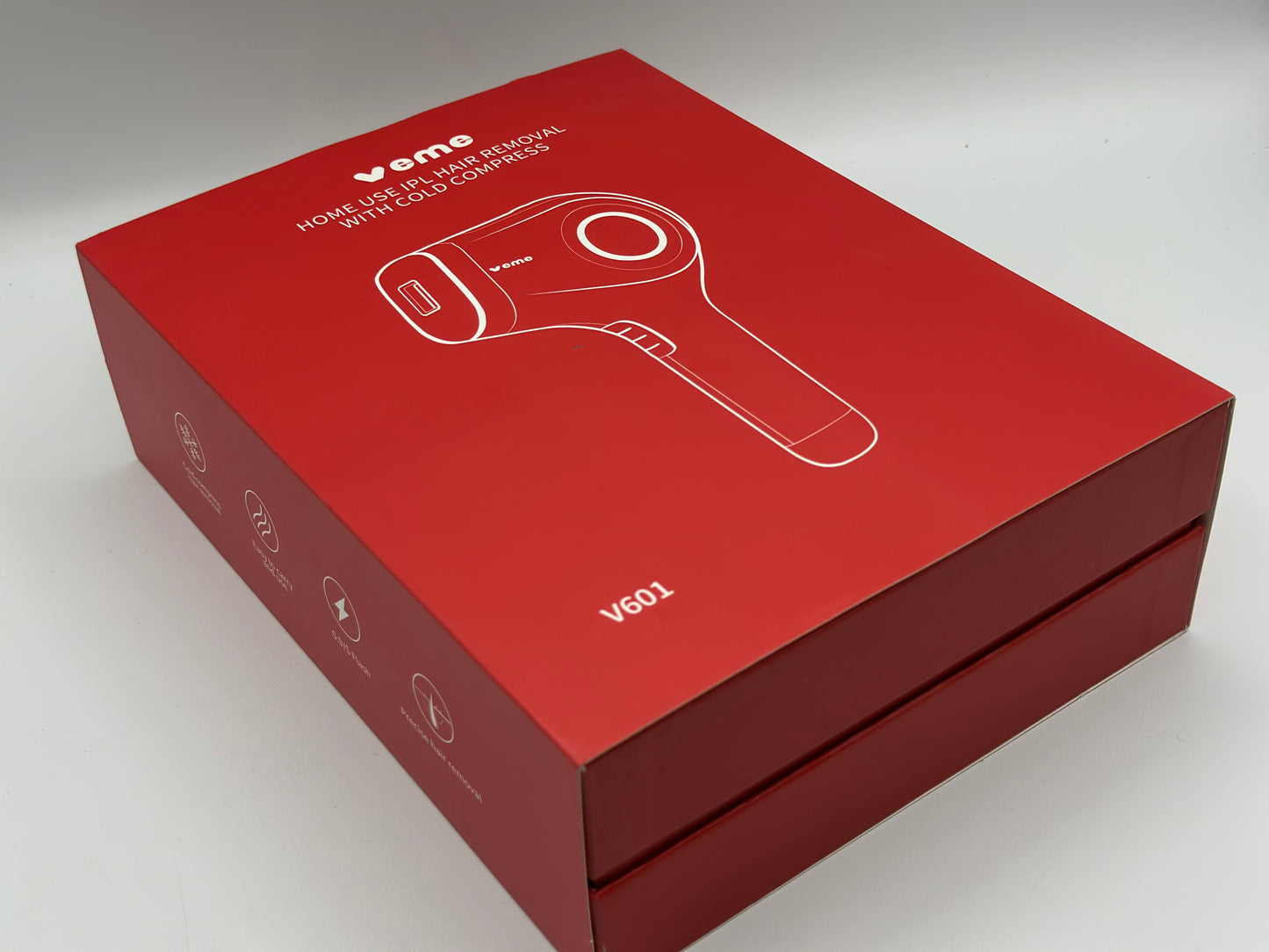 Épilateur Lumière Pulsée IPL Dépilation - Glace Refroidissement Sans Douleur & 1 Accessoire de Précision & 500000 Flashs pour Visage, Corps, le Maillot et les Aisselles, Laser Appareil Epilation