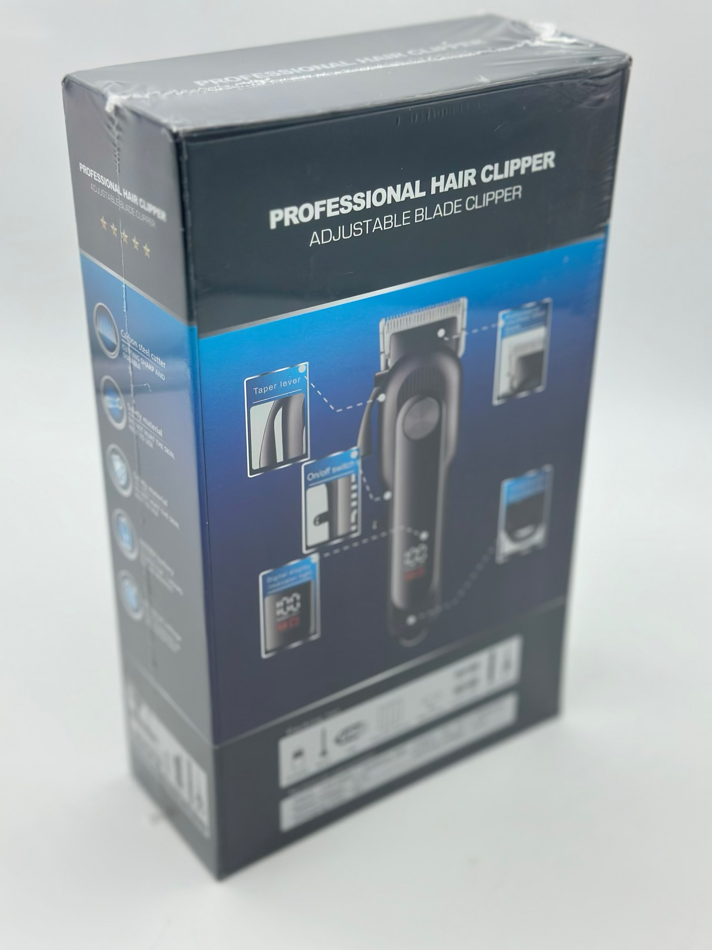 Tondeuse Cheveux professionnels Hommes, Barbe, Sans Fil, USB Rechargeable Écran à LCD