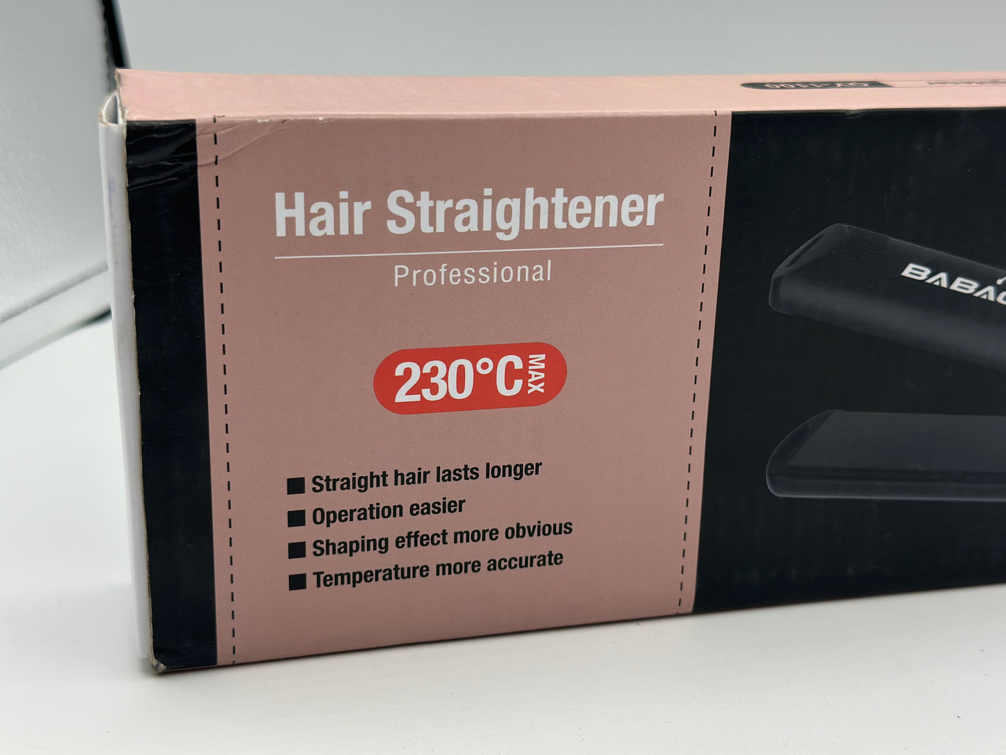 Lisseur Cheveux, Fer a Lisser 1.5" Large Plate Température Librement Réglable 130℃-230℃ avec Digital LCD, 3D Titanium Plaques A74