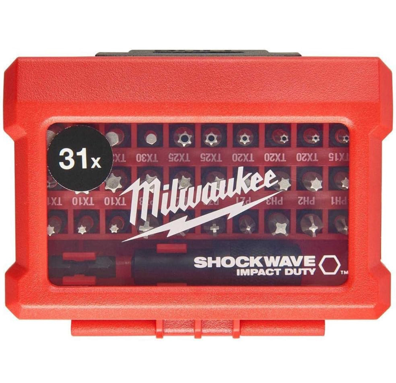 Milwaukee Shockwave 4932472060 Lot de 31 embouts de tournevis