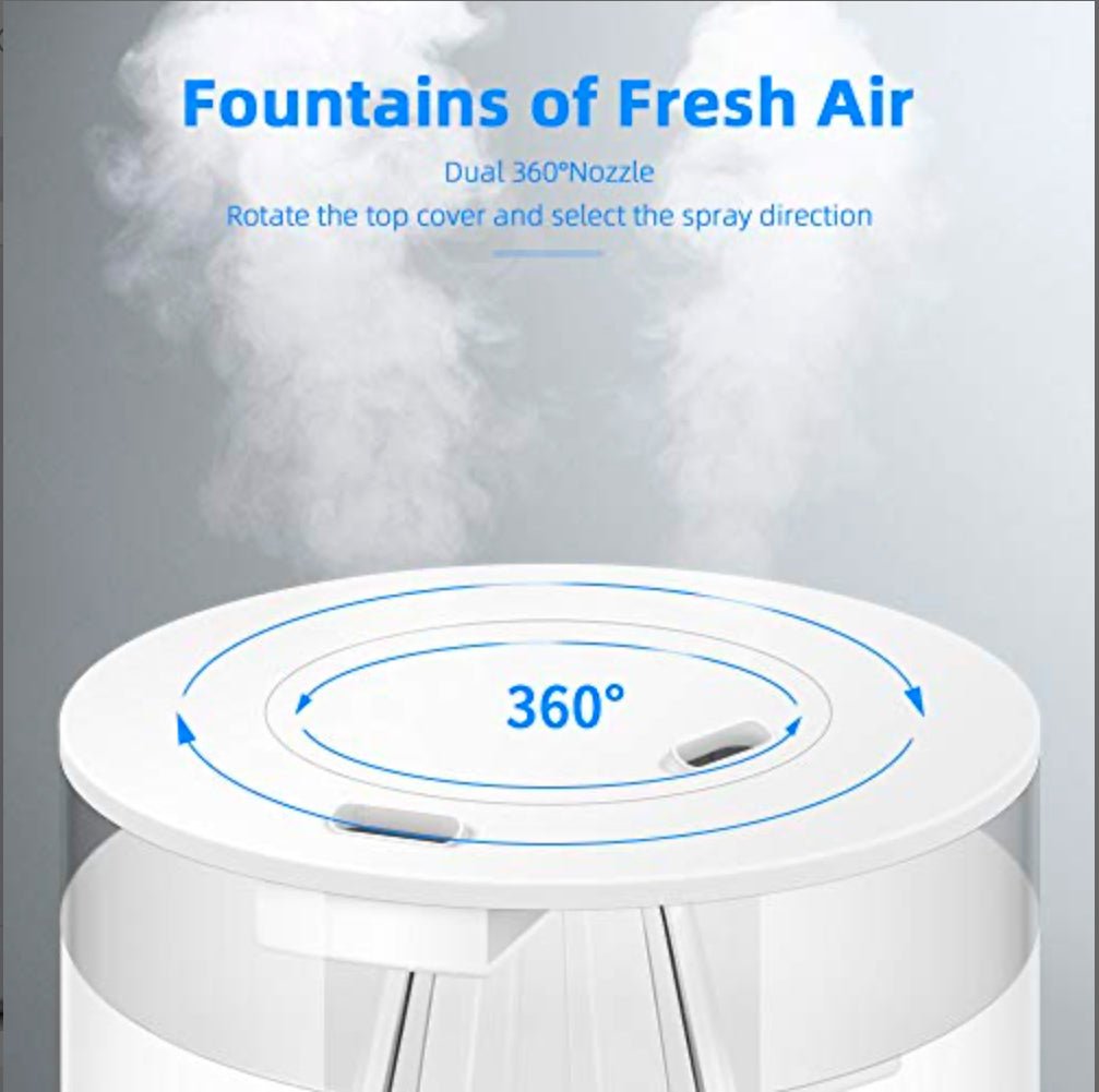 Humidificateur d’Air Bébé Maison Chambre 3L Humidificateur Ultrasonique Silencieux ELEHOT
