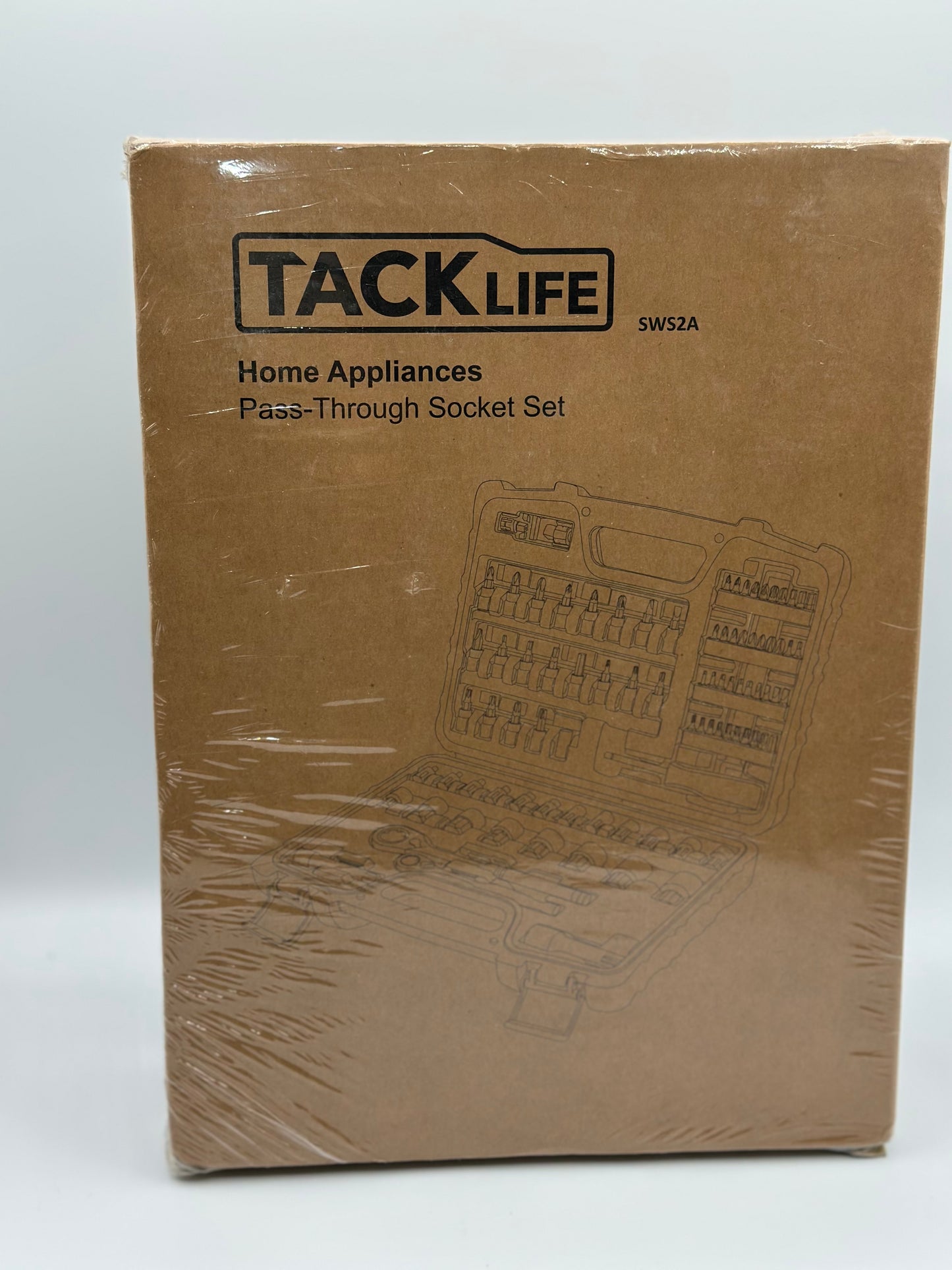 88 Pcs Jeu de douilles TACKLIFE, Clés à Douille 12 pans, Cliquets 72 dents, Adaptateur 1/4" et 3/8", Barre d'extension - SWS2A