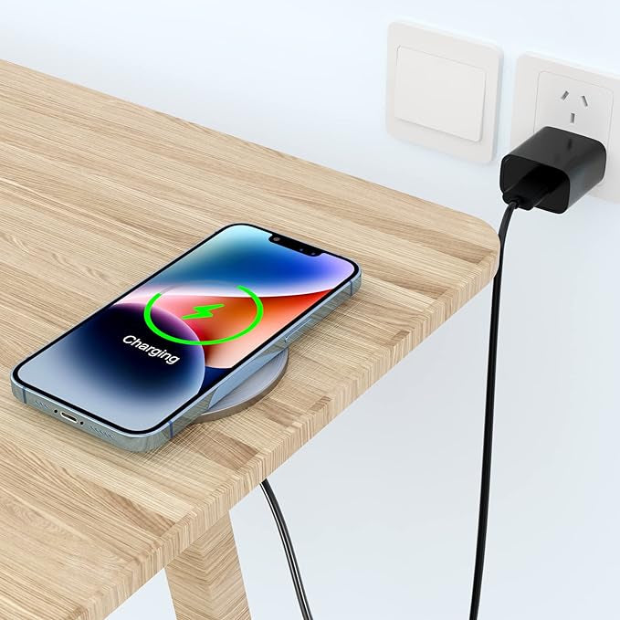 Chargeur Induction Encastrable Les Meubles 60mm 2.36 ", Compatible pour iPhone neuf