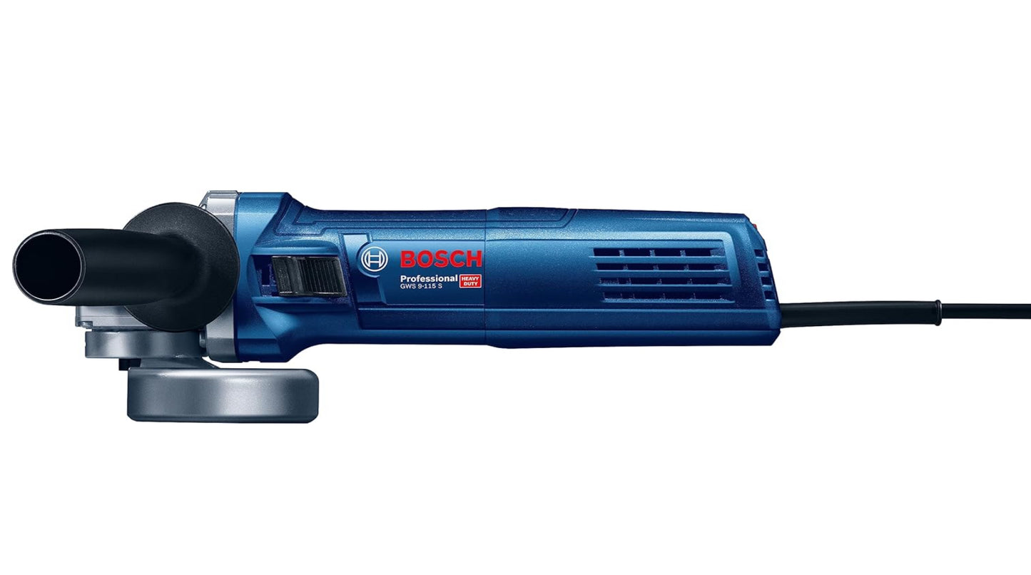 Bosch Professional Meuleuse d'angle filaire GWS 9-115 S (900 W) Boite Carton