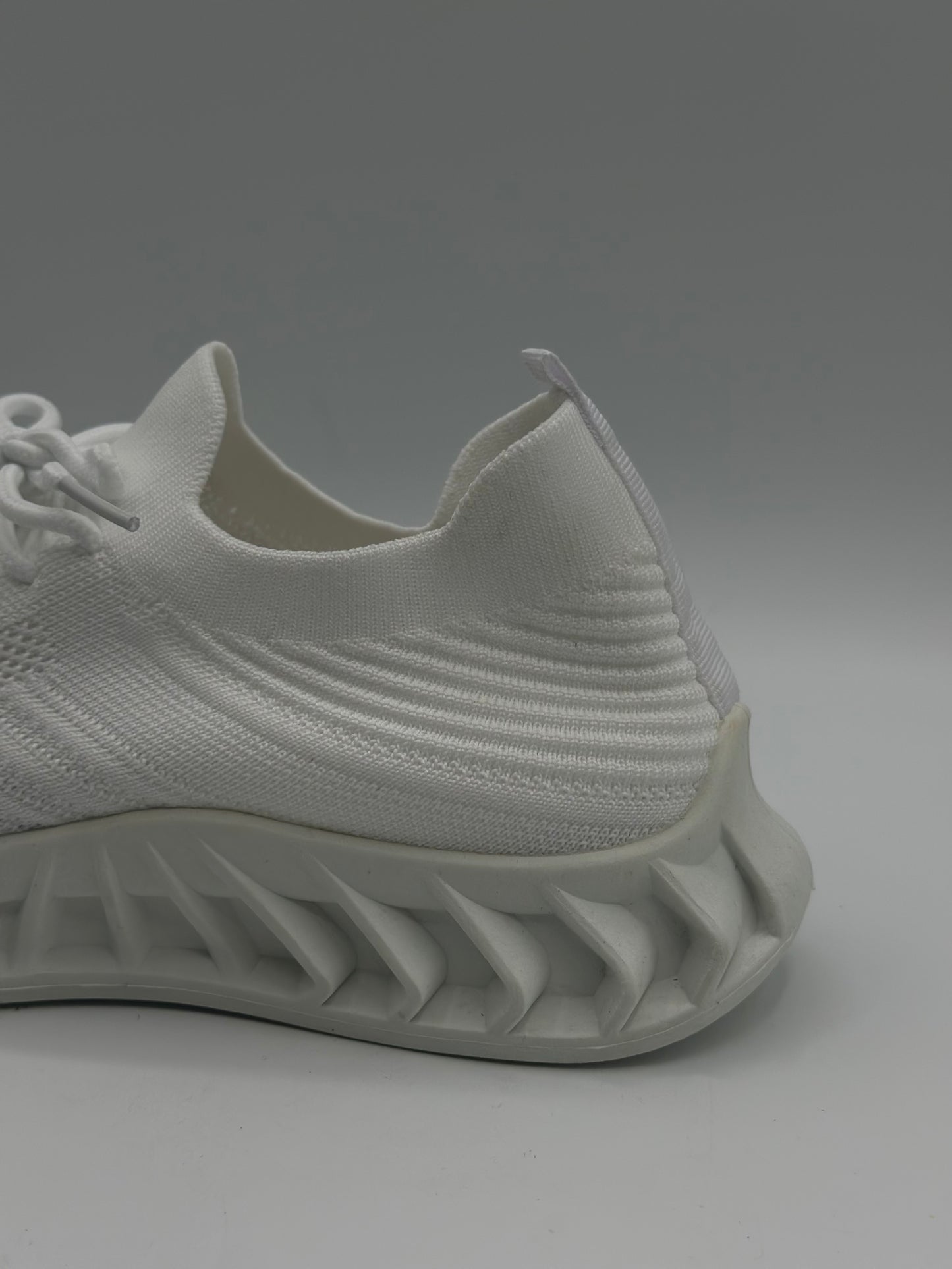 Semelles intérieures en dentelle pour homme - Maille souple - Couleur tendance - Chaussures de sport décontractées respirantes et solides - Pour la course à pied, blanc, 40