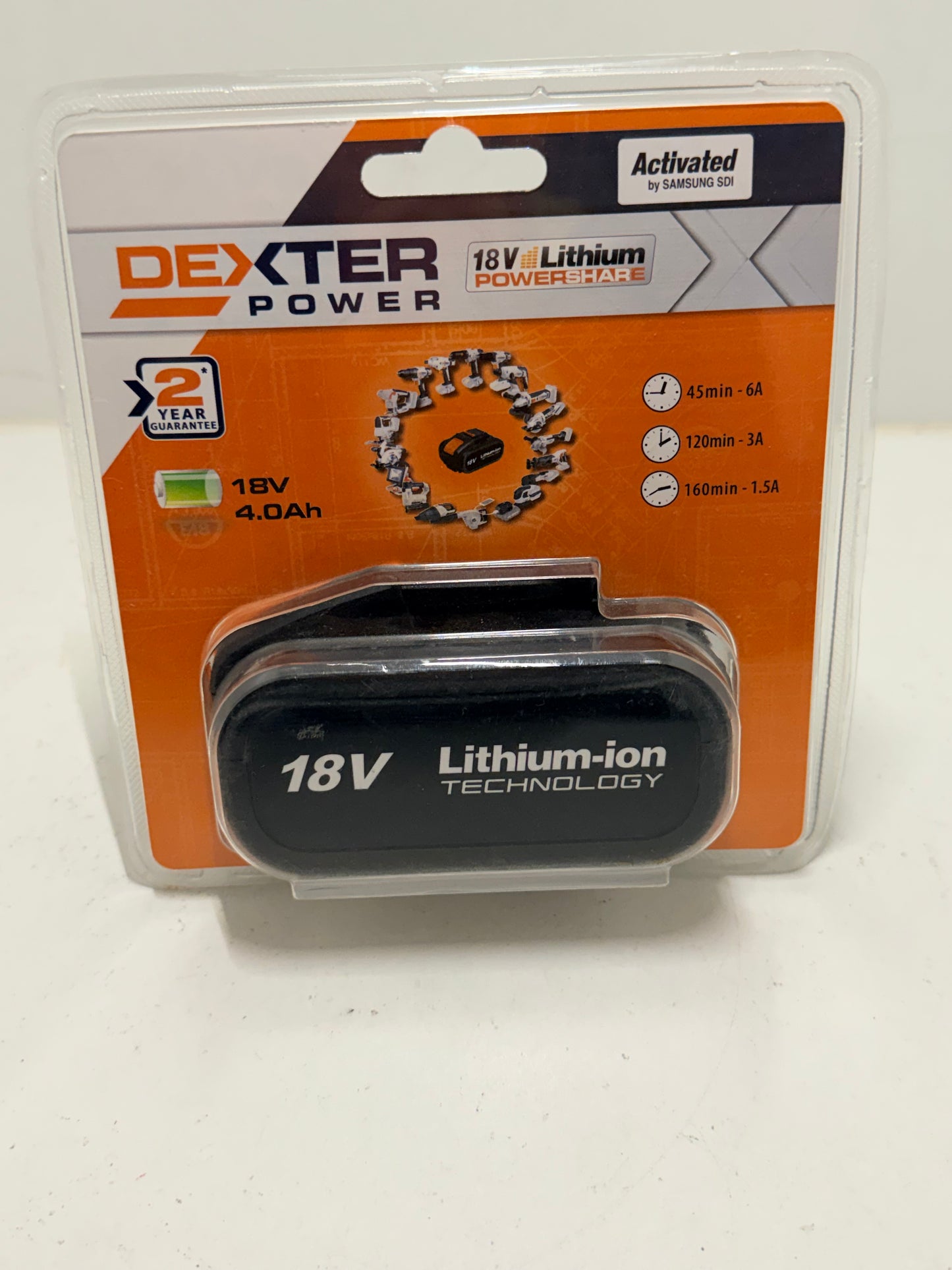 Batterie DEXTER POWER, 18 V, 4 Ah lithium-ion