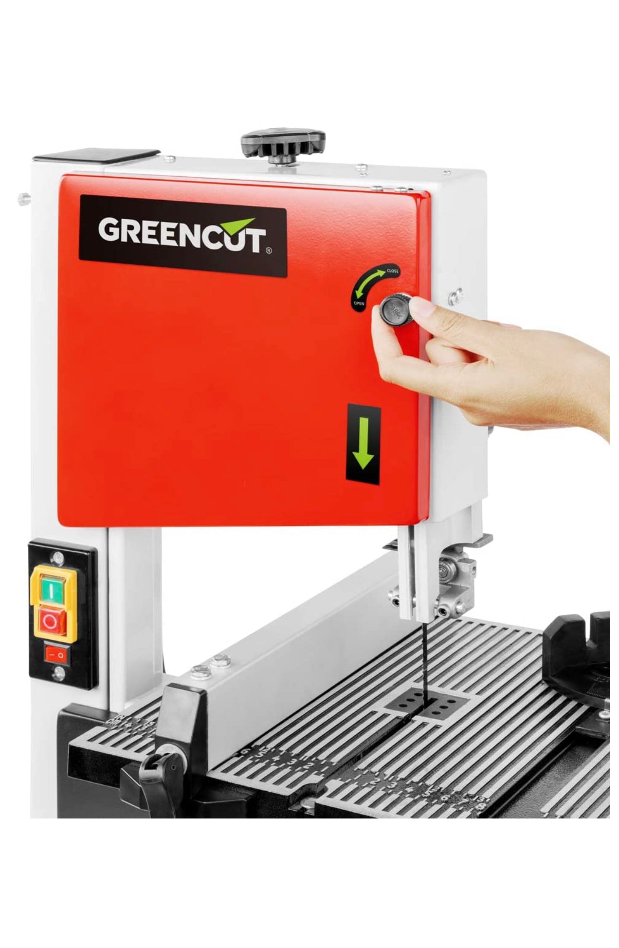 Scie à ruban 250W 1400rpm, 960m/min, table inclinable de haute précision à 45° neuve