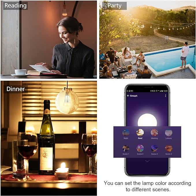 Ampoule Connectée, LED E27 6000k+600LM 7W RGB Compatible avec Alexa Google Home neuve
