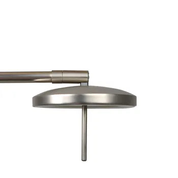 Lampadaire avec liseuse, Mirasol, nickel, H.181 cm 2044 + 584 lm neuf