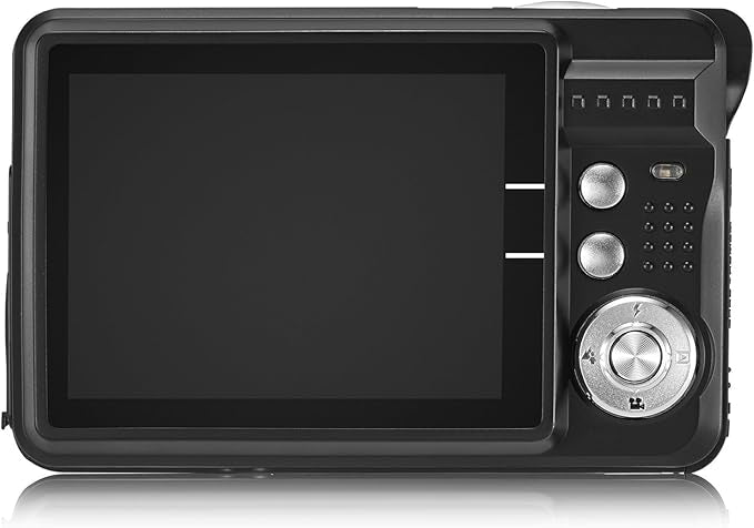 AbergBest Appareil Photo 21 Mega Pixels 2.7 LCD Rechargeable HD Digital Camera Caméra vidéo numérique pour Les étudiants, Les Enfants, Les Adultes (Noir)