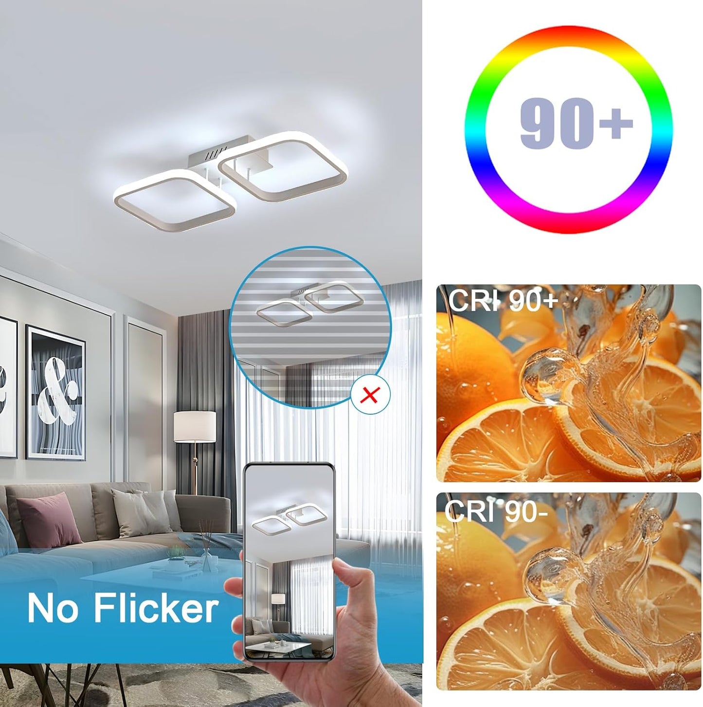 Spots solaires avec télécommande 30 LED RGB avec 21 changements de couleur pour jardin (2pieces)