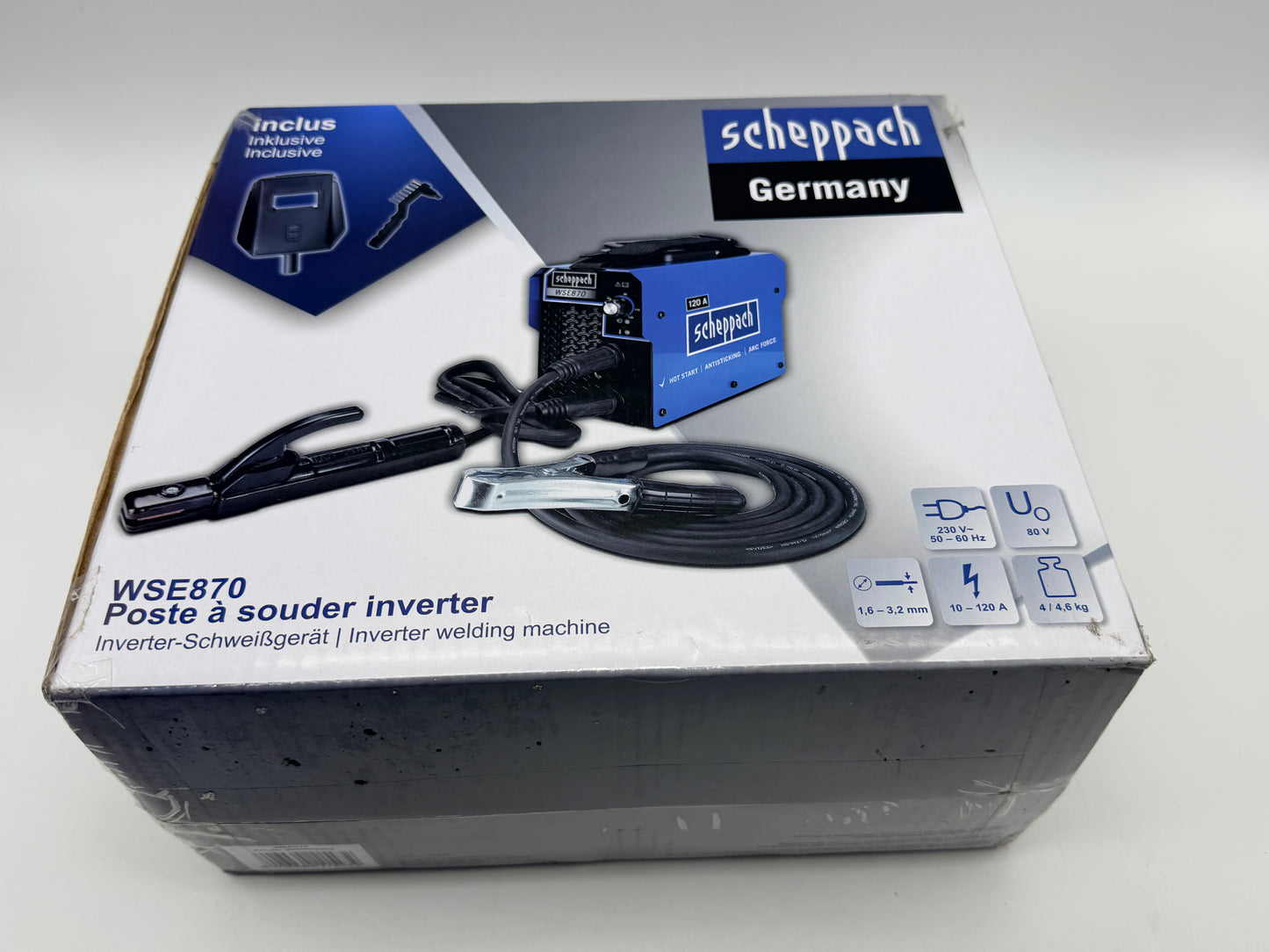 Sceppach poste a soudés WSE 870, 120 A avec accessoires