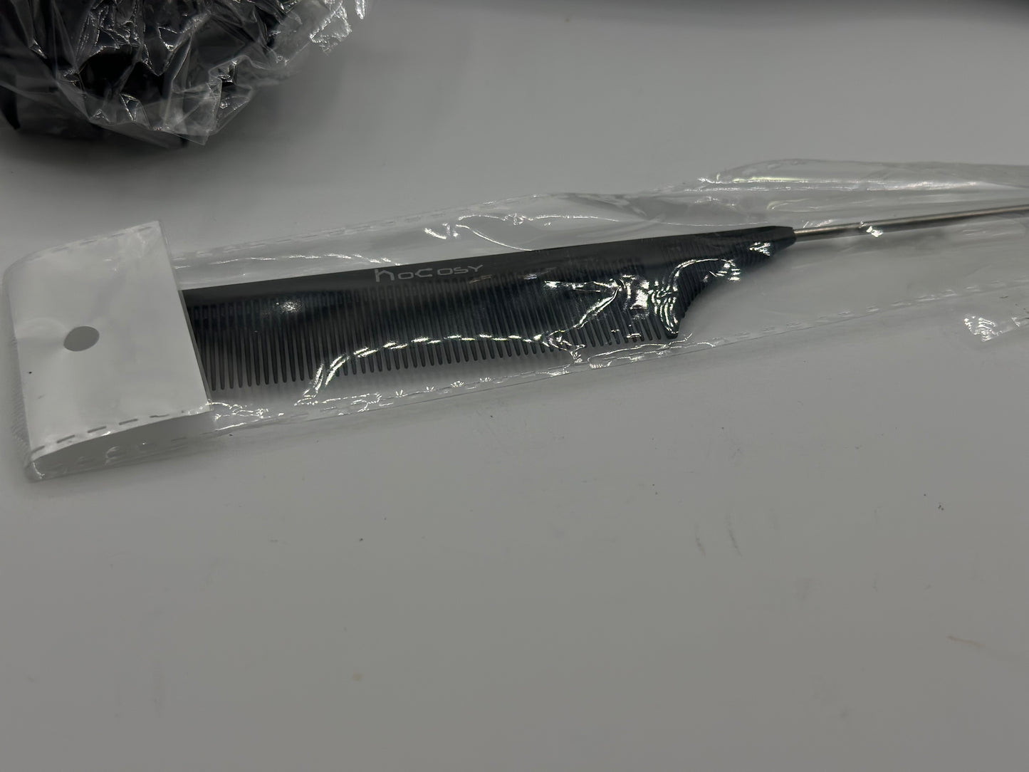 Kits 3 pièces peigne noir à huit griffes peigne en silicone souple pour cheveux bouclés secs et humides