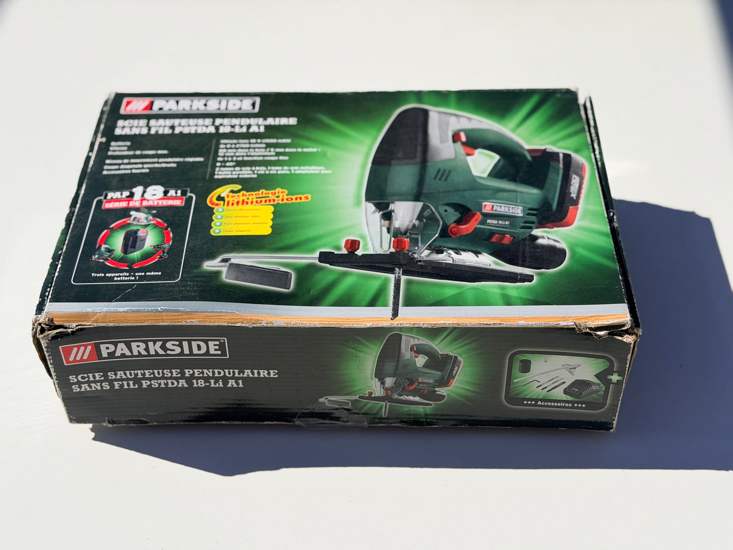 Scie Sauteuse Pendulaire Sans Fil Parkside PSTDA 18-Li A1 - Précision et Liberté( occasion utilisée une fois )