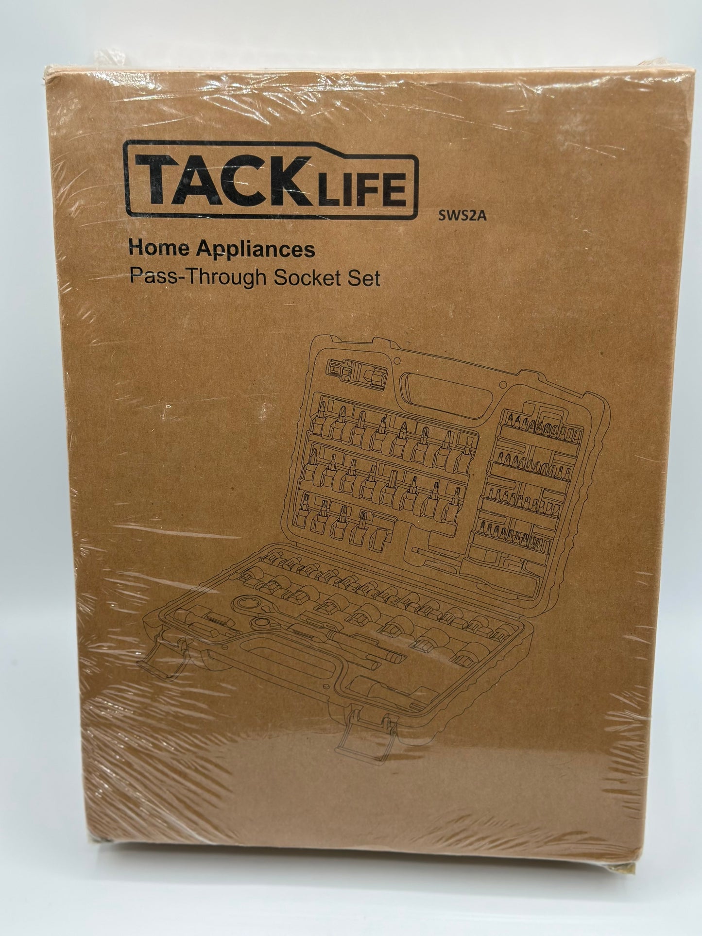 88 Pcs Jeu de douilles TACKLIFE, Clés à Douille 12 pans, Cliquets 72 dents, Adaptateur 1/4" et 3/8", Barre d'extension - SWS2A