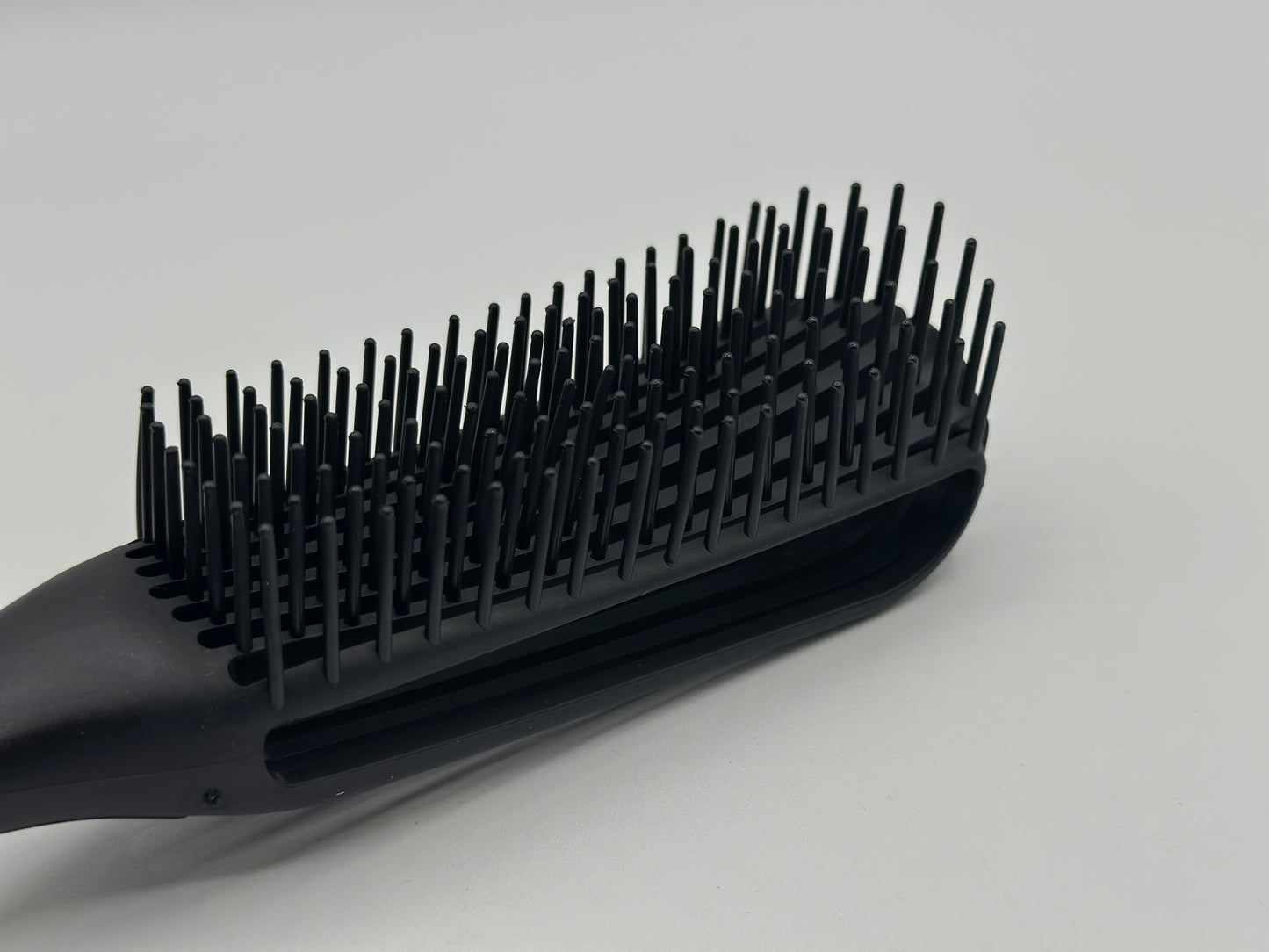 Kits 3 pièces peigne noir à huit griffes peigne en silicone souple pour cheveux bouclés secs et humides