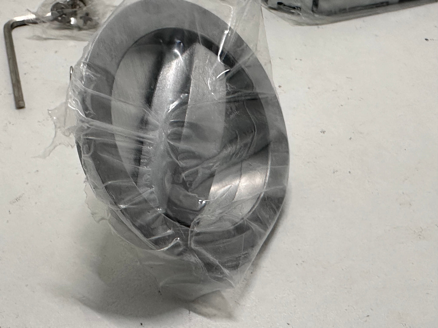 VI.TEL. E0262 N 51 Kit avec serrure pour portes coulissantes Chrome satiné