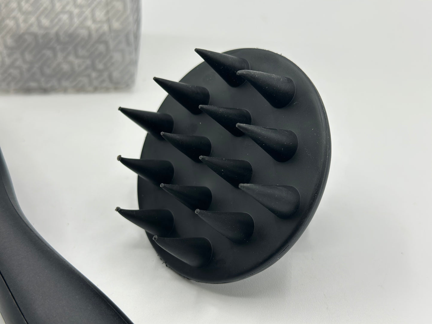 Kits 3 pièces peigne noir à huit griffes peigne en silicone souple pour cheveux bouclés secs et humides