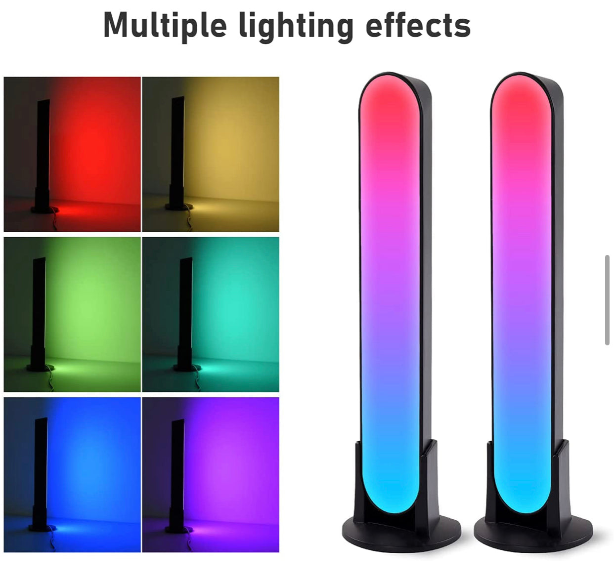 Lampe Connectée avec 19 Modes Dynamiques et Modes de Synchronisation de la Musique/TV