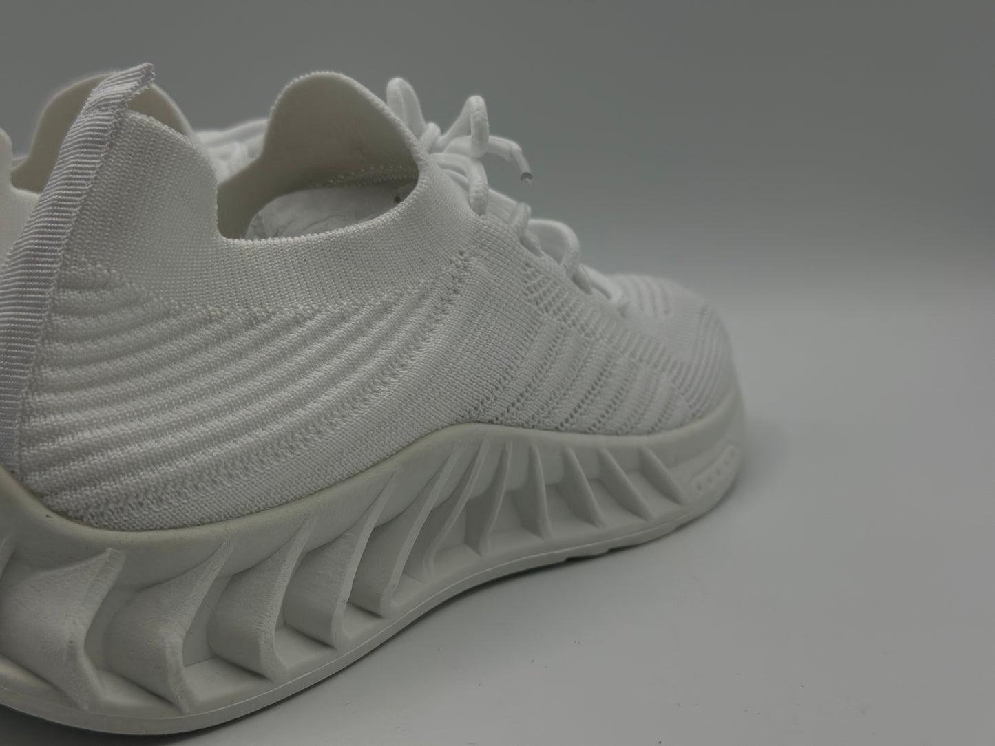 Semelles intérieures en dentelle pour homme - Maille souple - Couleur tendance - Chaussures de sport décontractées respirantes et solides - Pour la course à pied, blanc, 40
