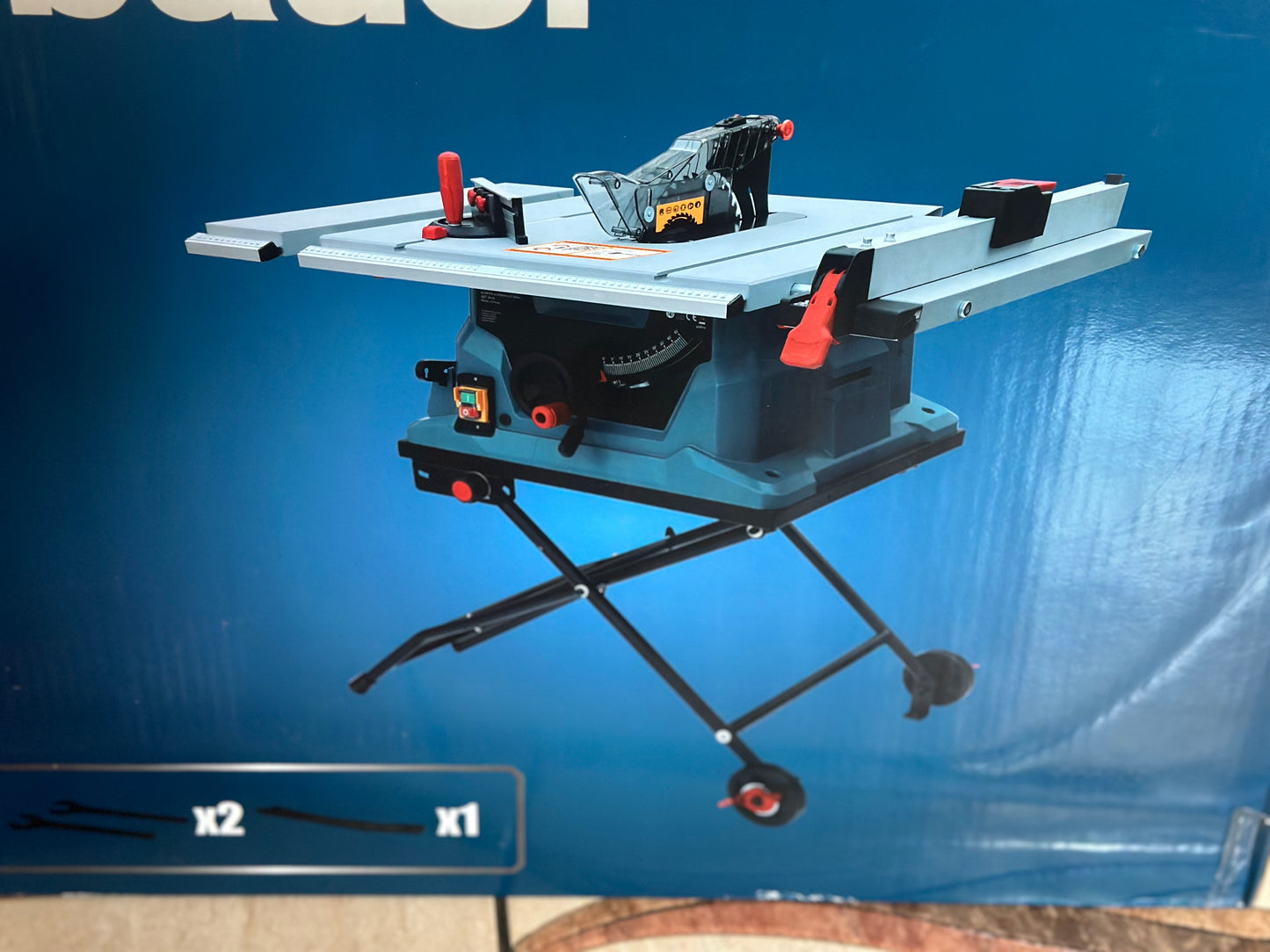 Scie sur table 1500W 254 mm - Erbauer neuf emballer