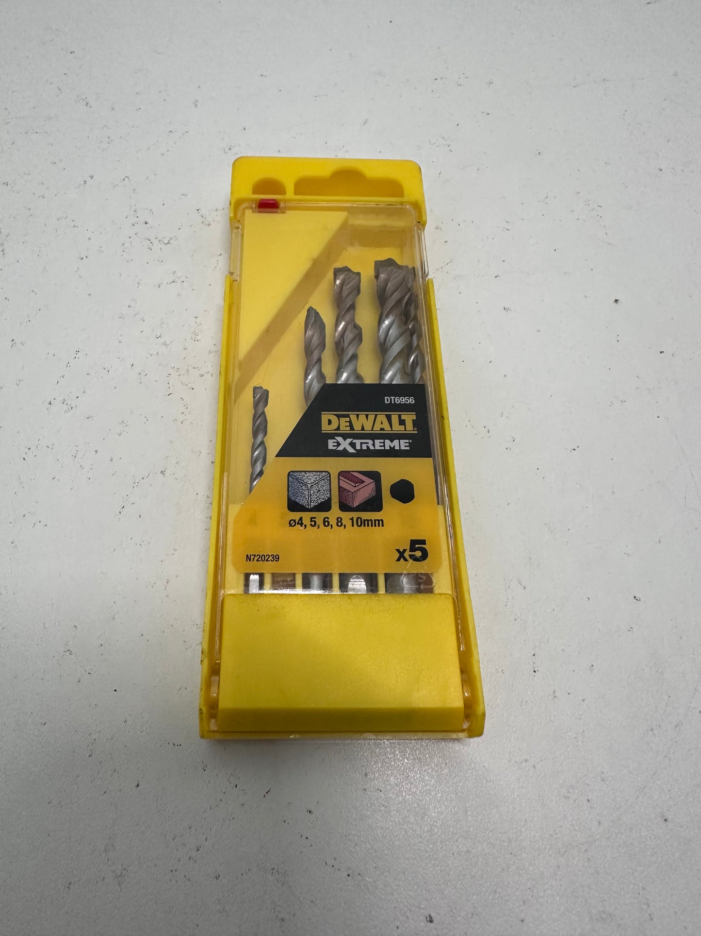 Coffret de 5 forêts béton Extreme DEWALT DT6956-QZ Ø 4,5,6,8,10mm