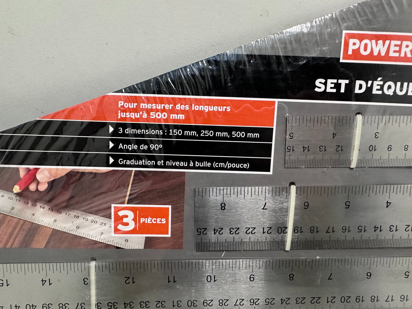 set d'équerres 3 pièces