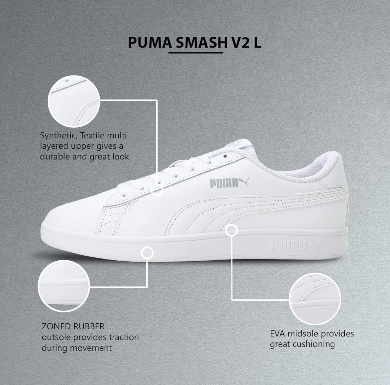 Baskets PUMA Mixte Smash neuves et authentique taille 43