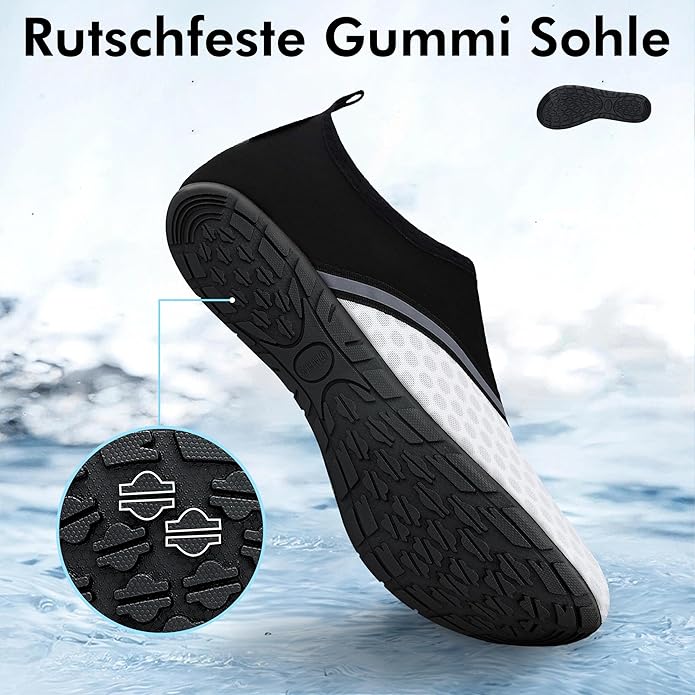 SAGUARO Chaussures pies nus, en néoprène, unisexes, pour le bain, la natation, la plage, le surf, l'eau