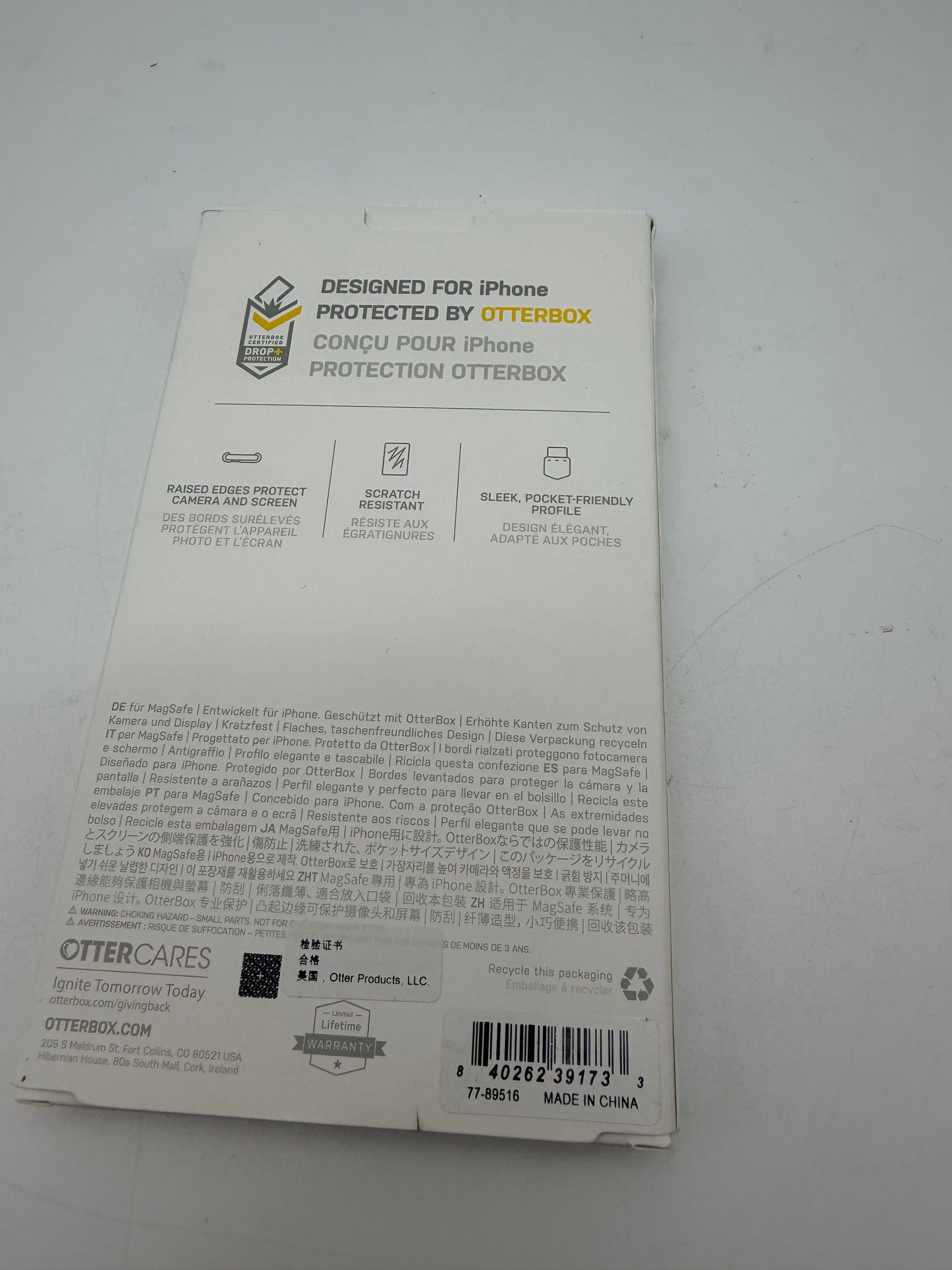 Otterbox Serie Clear coque avec MagSafe, Coque pour iPhone 14 Pro Max, Antichoc, Anti Chute, très Fine, supporte 2 x Plus de Chutes Que la Norme Militaire, Obsidian