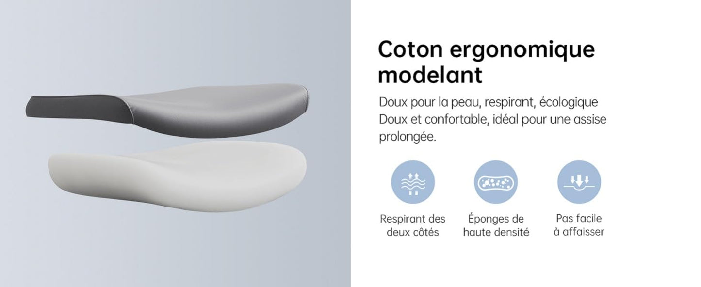 Chaise de Bureau rotative à 360 °, Siege de Bureau Ergonomique en Maille avec Support Lombaire Confortable