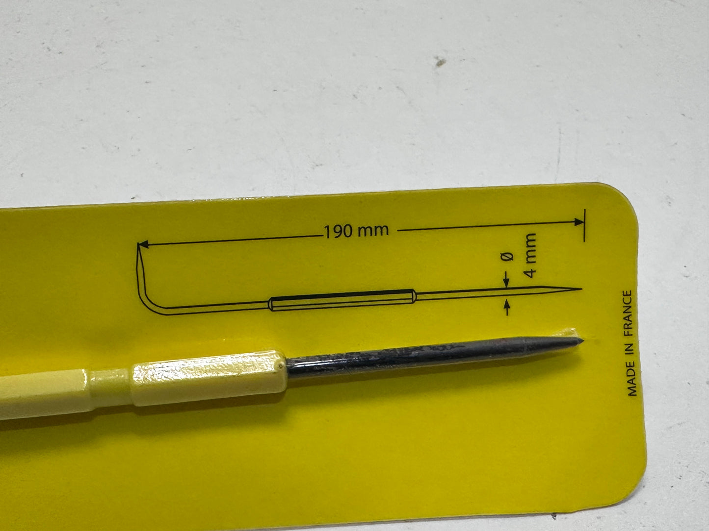 Stanley 0-03-601 Pointe À Tracer Ø 4 Mm Fabriqué En France - Acier Chromé - Finition Naturelle Bille De Verre - Corps Plastique