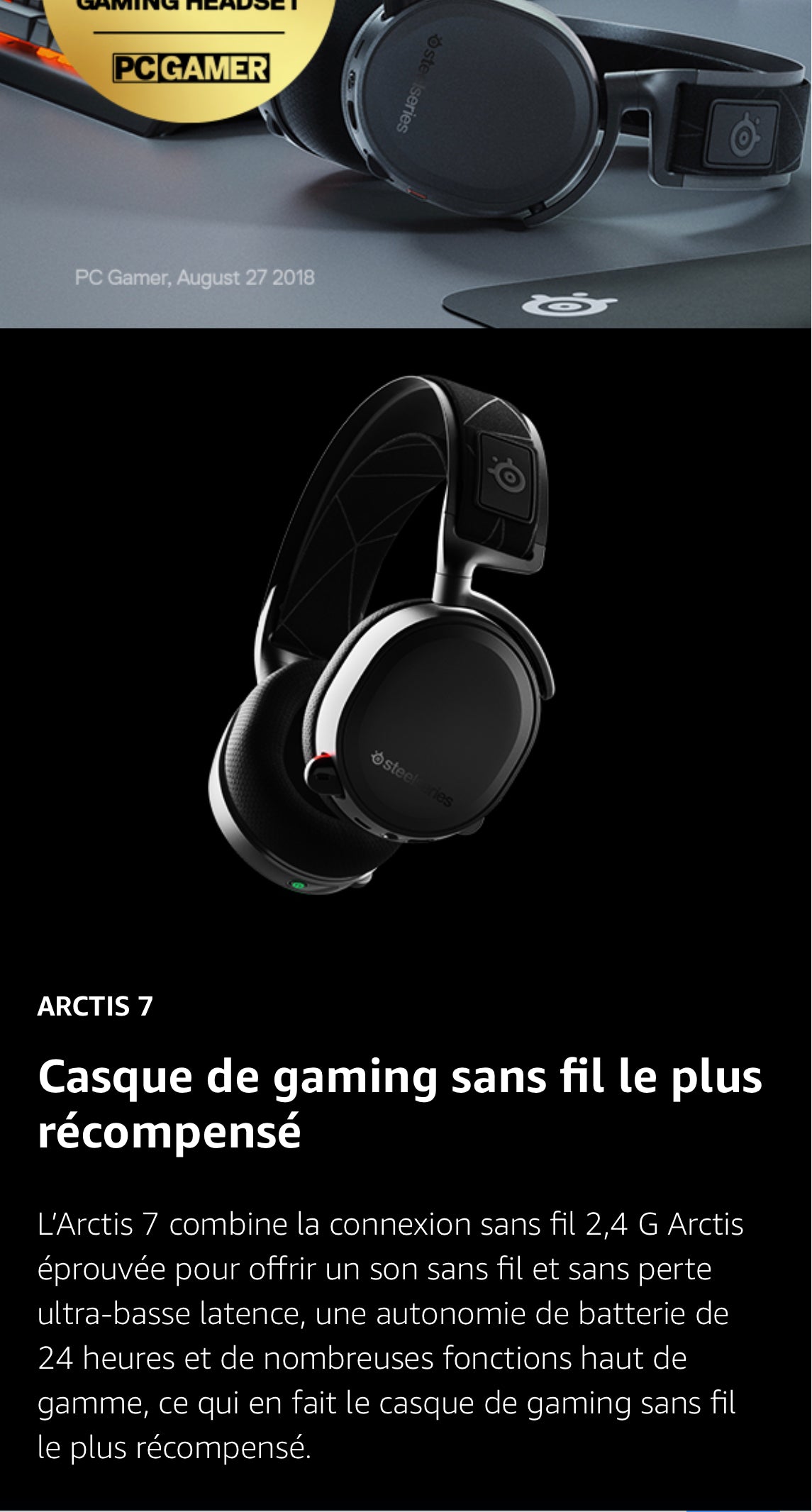 Casque de Jeu sans Fil et sans Perte - Son Surround DTS Headphone:X v2.0 pour PC, PlayStation 5