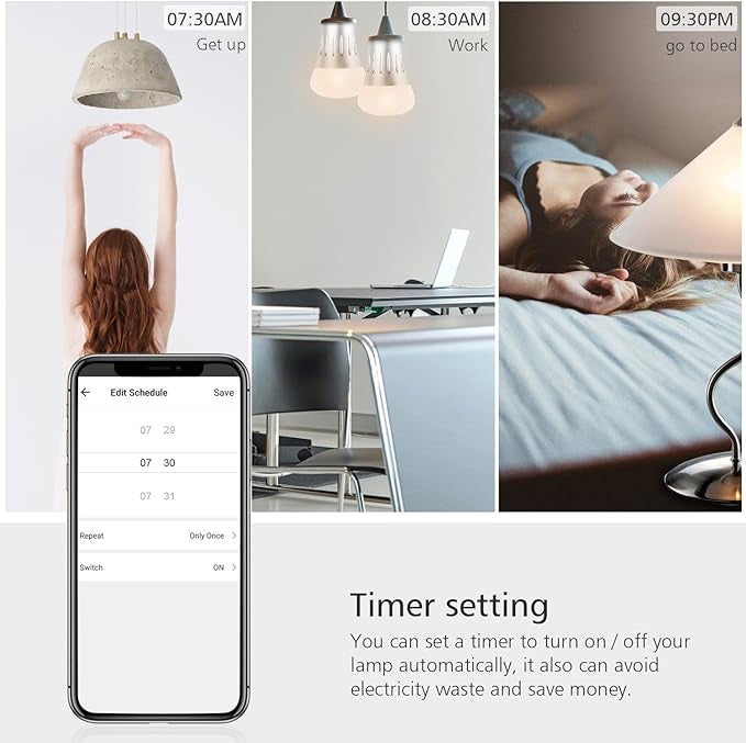 Ampoule Connectée, LED E27 6000k+600LM 7W RGB Compatible avec Alexa Google Home neuve