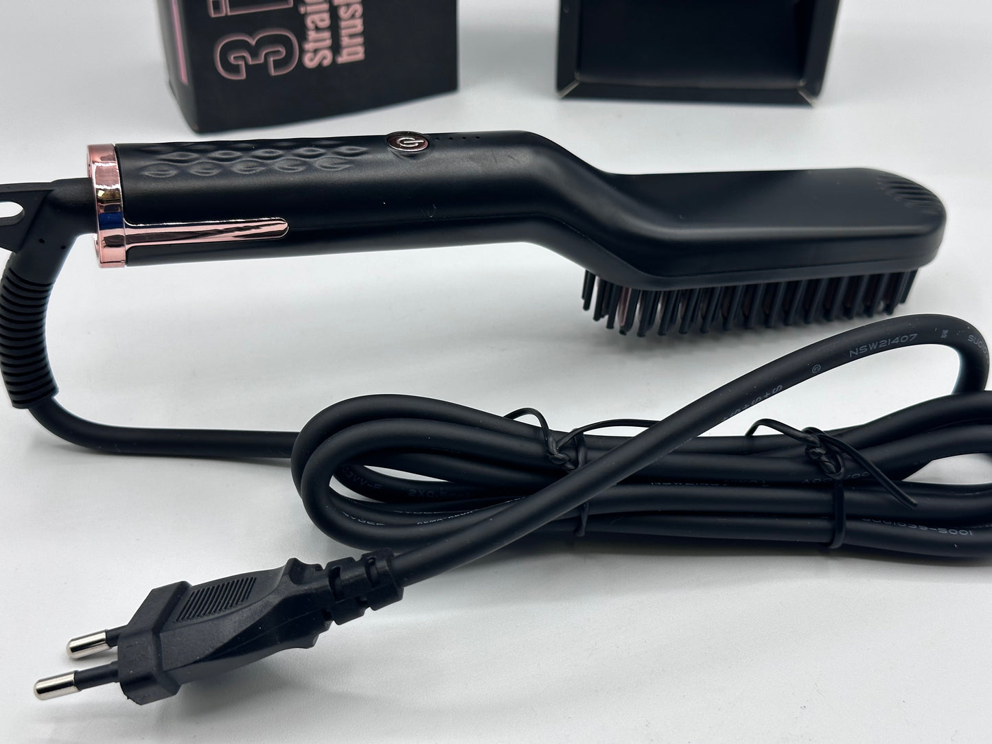 Lisseur à Barbe pour Hommes, Brosse Lissante pour Cheveux, Brosse Lisseur à Barbe Electrique Lisseur Professionnel 3 en 1 pour Hommes et Femmes à la Maison et en Voyage