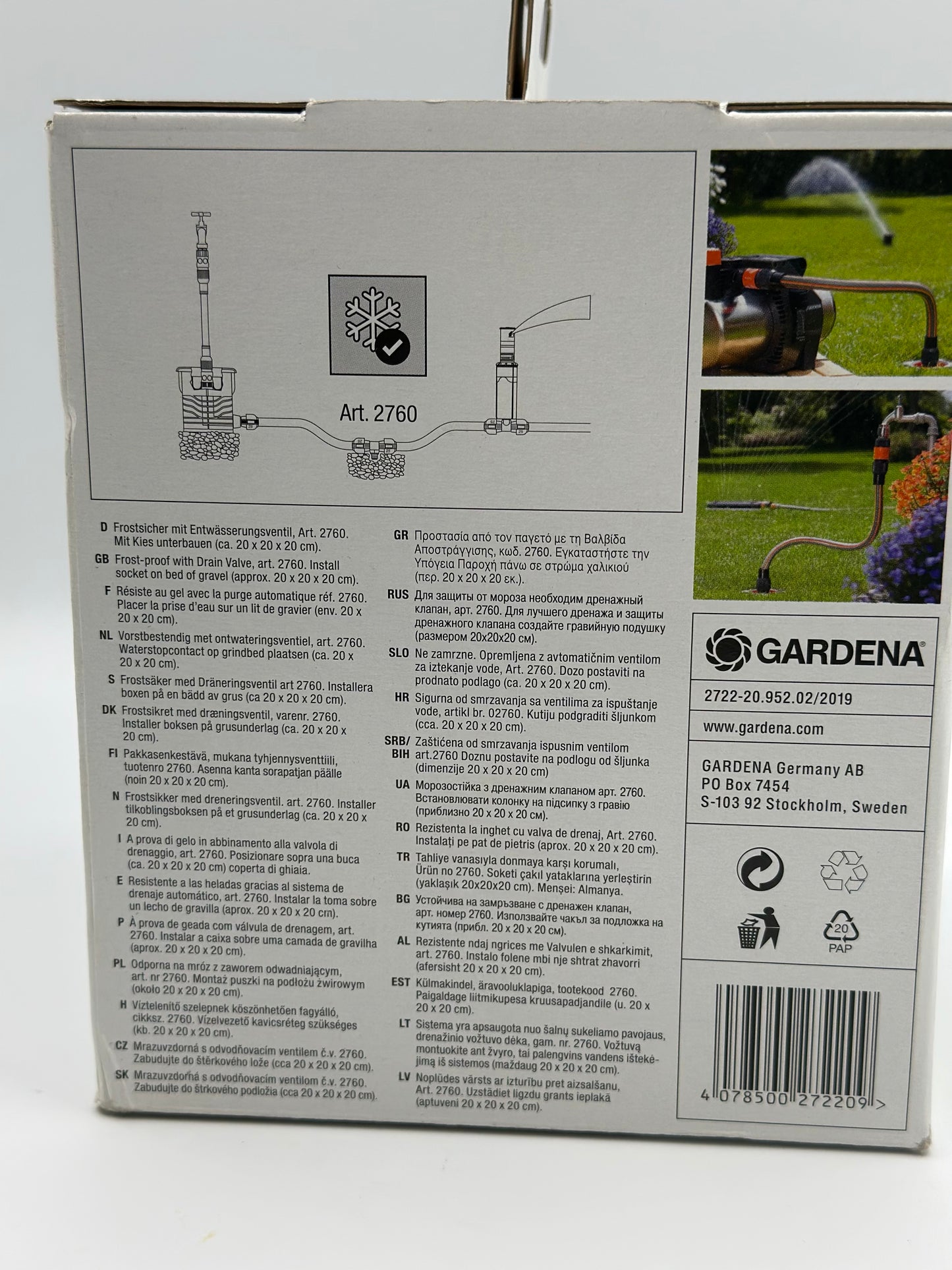 Départ D'arrosage Enterré GARDENA