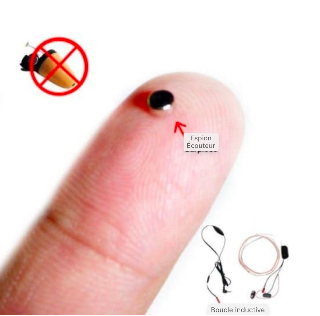 Mini écouteur espion écouteur invisible tricheur écouteur couvert pour téléphone portable