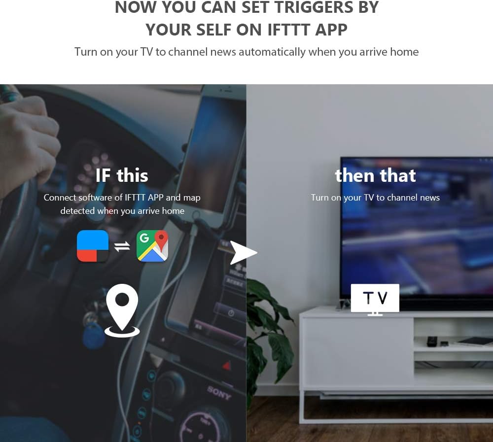 BroadLink RM4 Pro Télécommande Universelle IR et RF, Codes d'apprentissage de la télécommande WiFi pour la Maison Intelligente et Les appareils ménagers TV, STB, AC, Moteur de Rideau Compatible Alexa