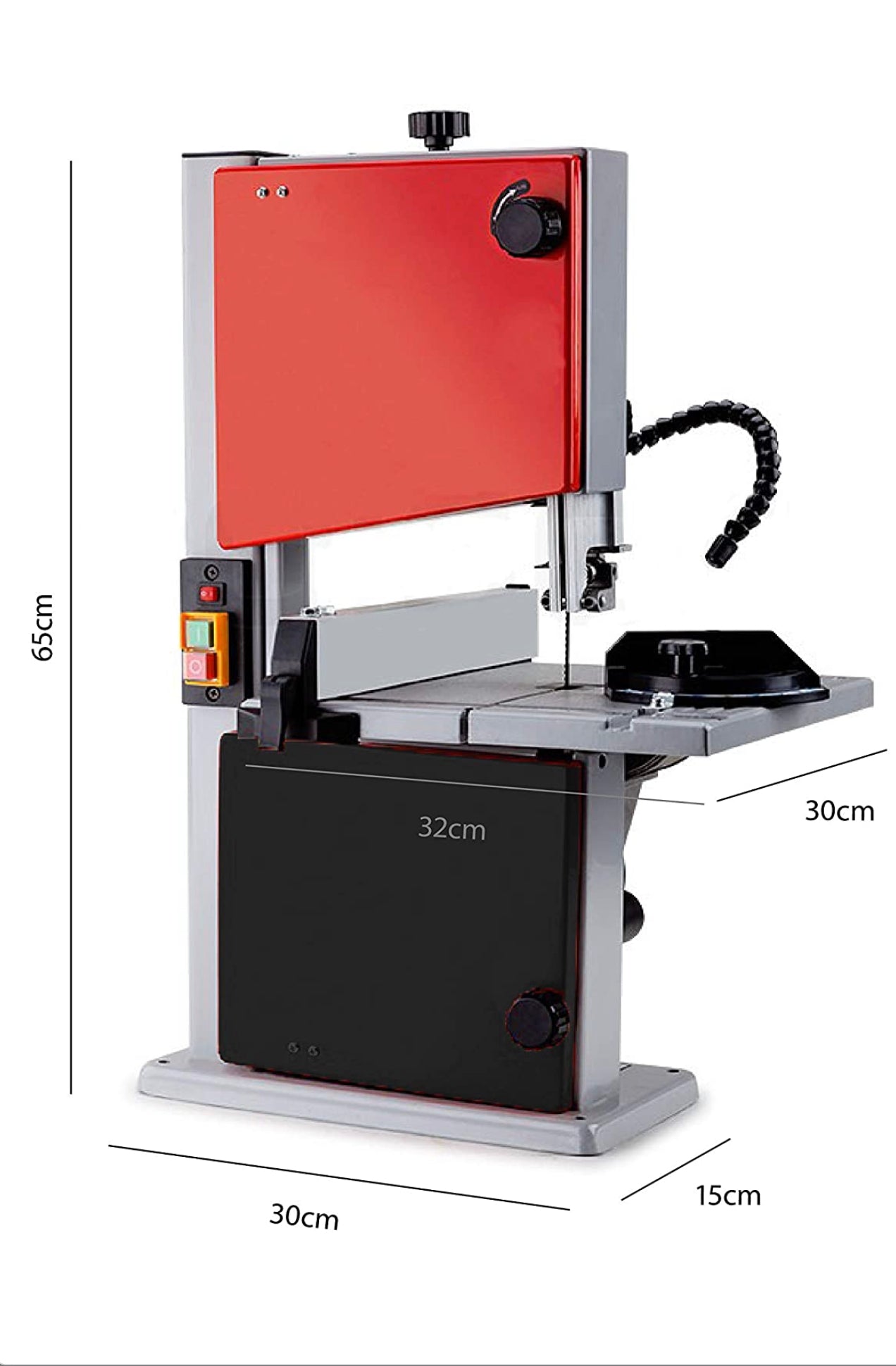 Scie à ruban 250W 1400rpm, 960m/min, table inclinable de haute précision à 45° neuve