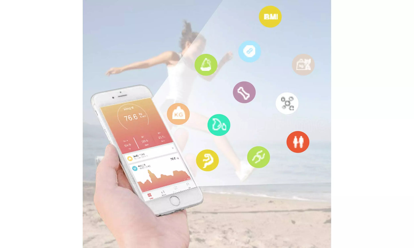 DEIK Body Fat Scale, Bluetooth Bathroom Scale with Smartphone APP