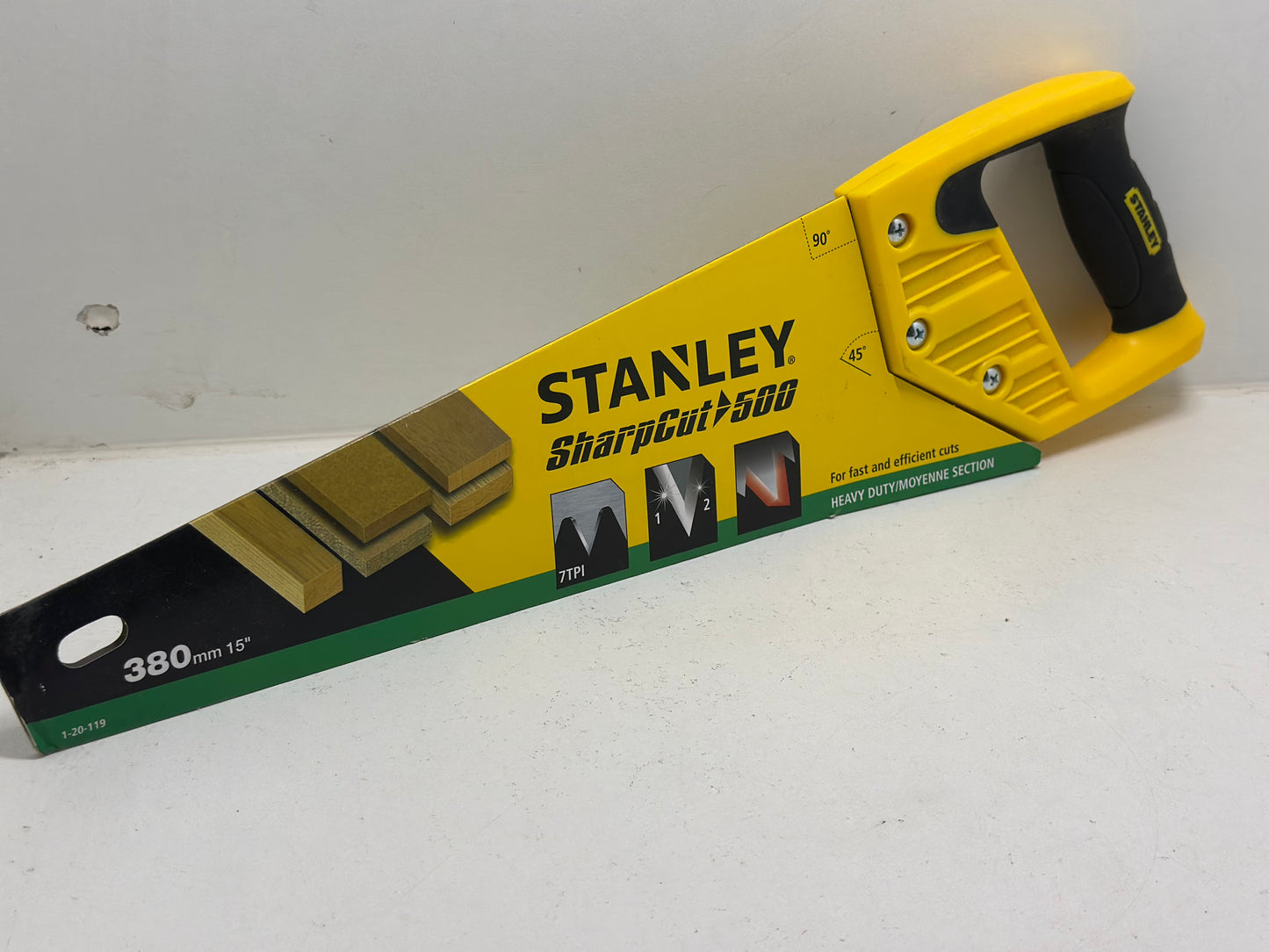 Stanley Stht20367-1 Scie Egoine Sharpcut Coupe de Debit 500mm Multicolore