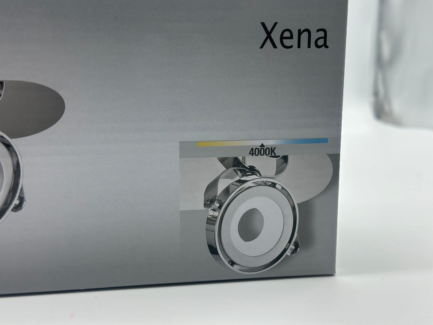 Rampe 3 spots module led, design, métal chrome, INSPIRE Xena neuf