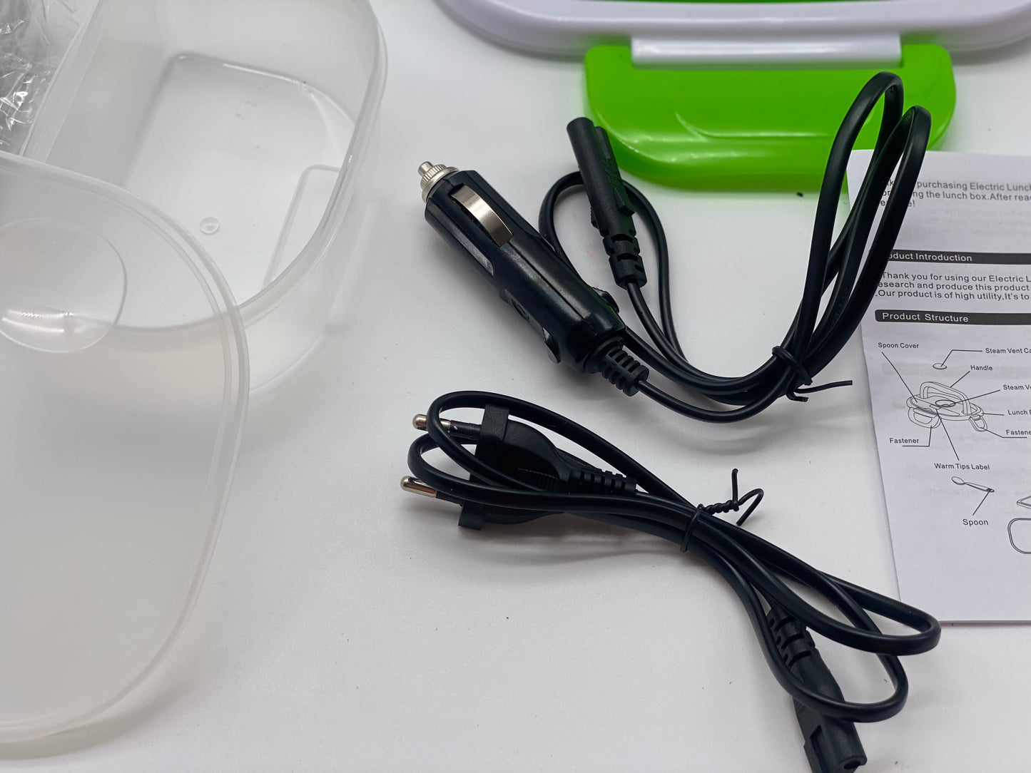 Boîte Chauffante Lunch Box 1.5L Électrique Boîte à Lunch Thermique 12V 24V 220V 40W 3 en 1 Boîte Alimentaires Boîte Repas revêtement en Isolation en Acier Inoxydable Boîtes-Repas