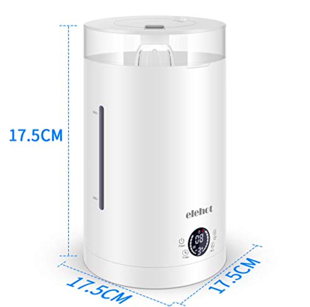 Humidificateur d’Air Bébé Maison Chambre 3L Humidificateur Ultrasonique Silencieux ELEHOT