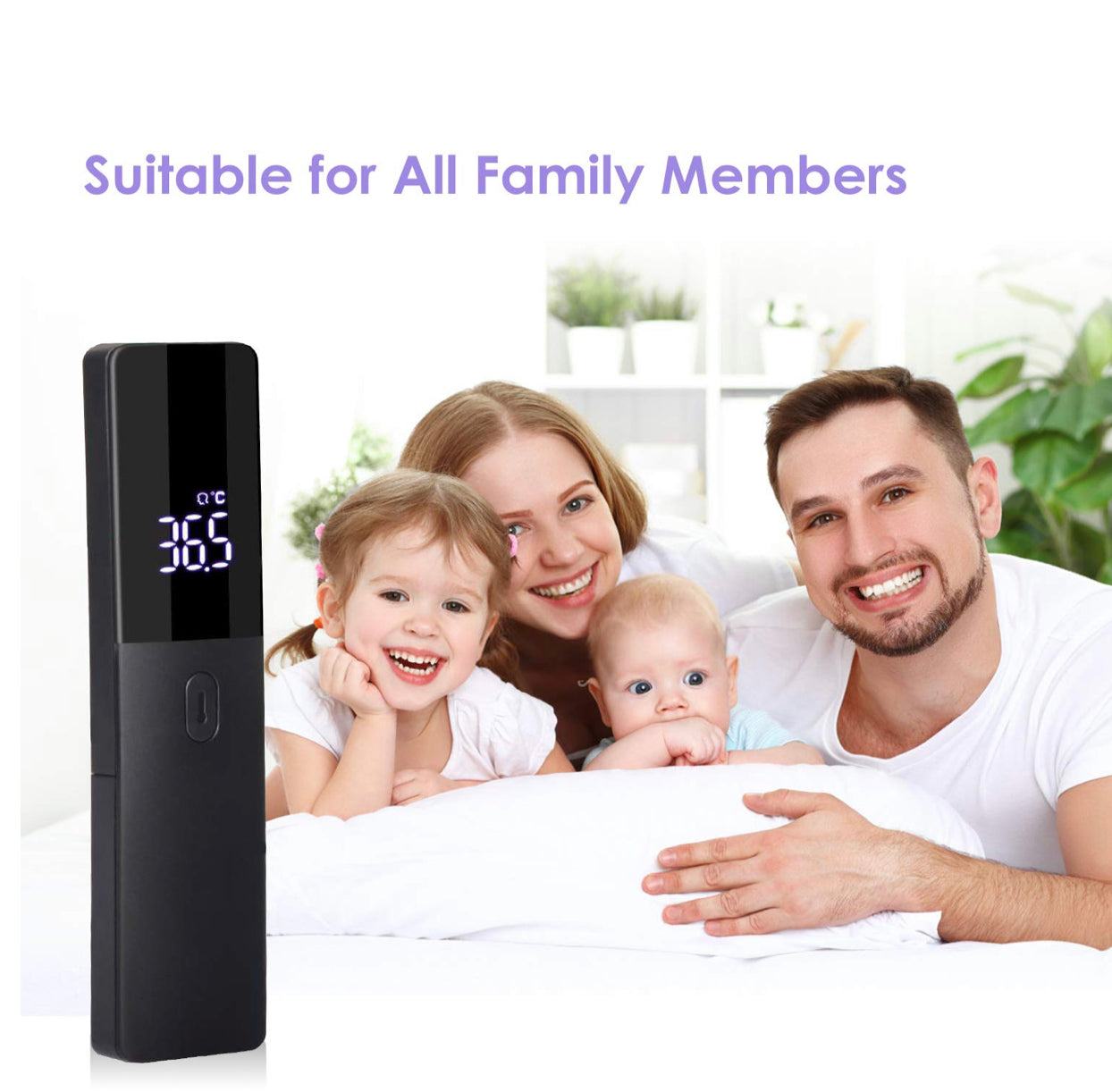 Thermomètre infrarouge, Thermomètre numérique à main LCD sans contact, Température de mesure précise et rapide pour enfants, adultes