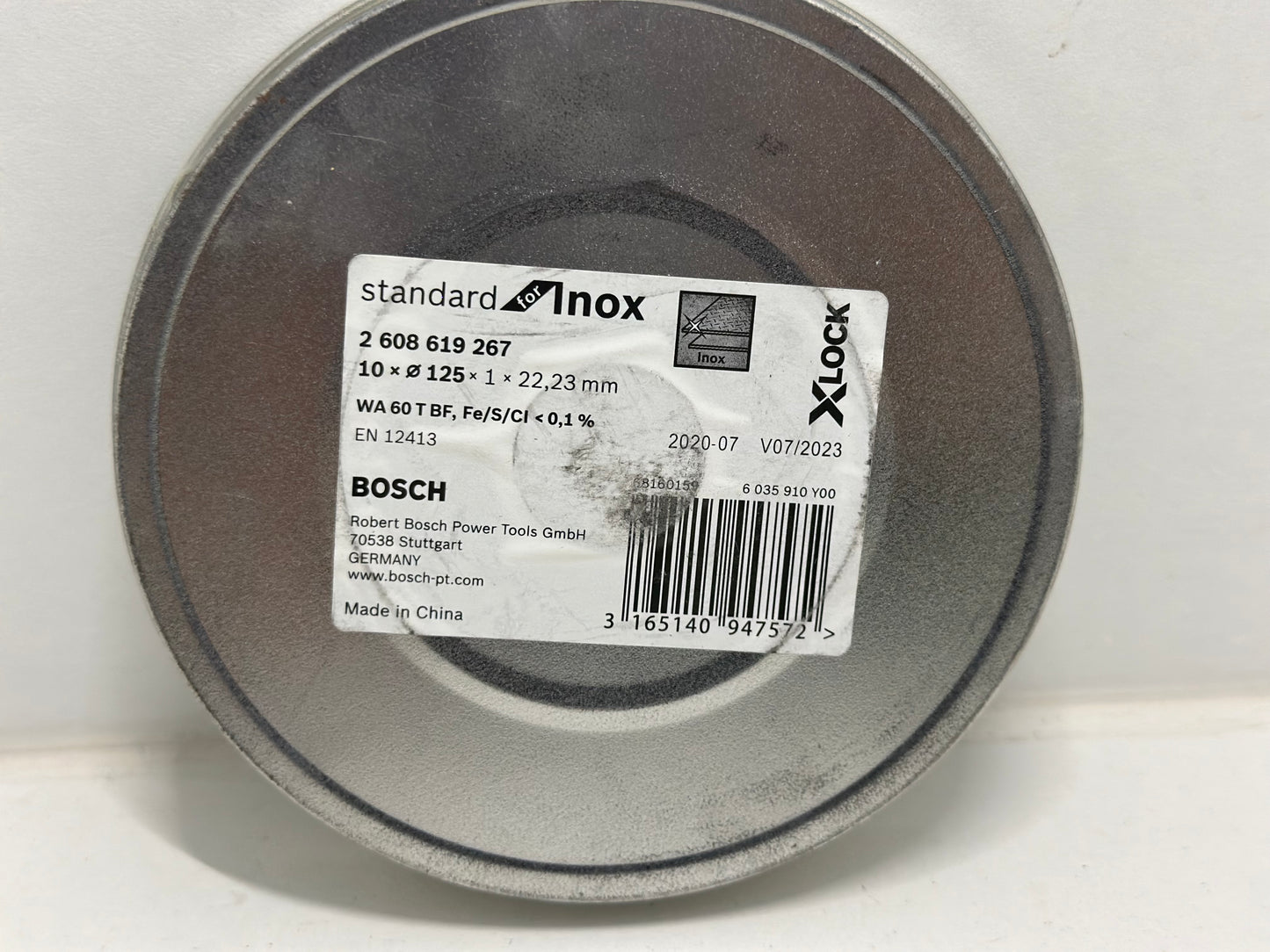 Disque à tronçonner droits X-LOCK 125x22,23x1 (x10) Standard for inox | 2608619267 - Bosch