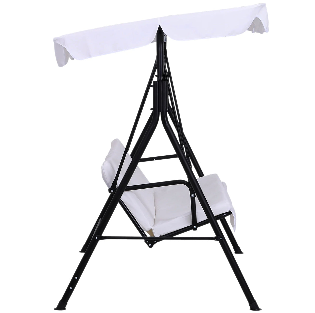 Balancelle de jardin - 3 places, toit imperméable, 1,72 x 1,1 x 1,52 m, blanc Neuve emballer