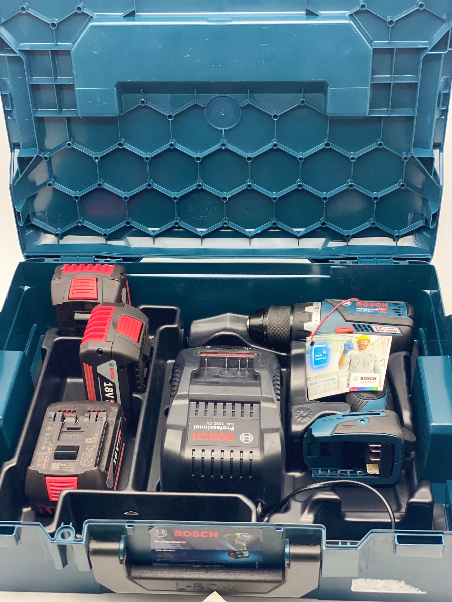 Bosch Perceuse-visseuse sans fil gsr18 V 70 Professional 3 x 4,0 Ah Batterie Pack L-Boxx