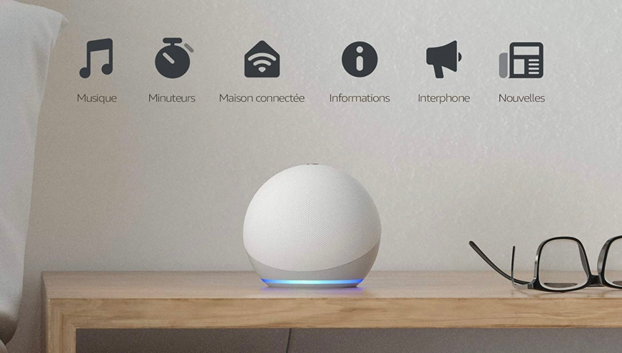 Echo Dot (4e génération), Enceinte connectée avec Alexa, Anthracite neuve (sceller)